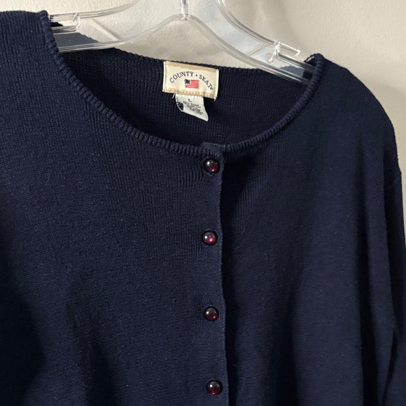 Women's Black Cardigan Sweater - Picture 4 of 6